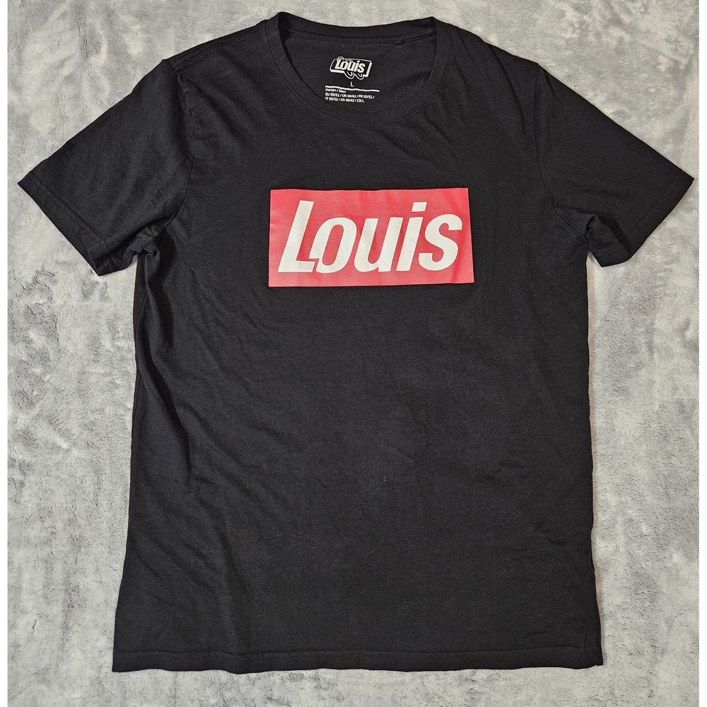 Louis Motorcycle Slim Fit T-Shirt Men's Size Large Center Logo
